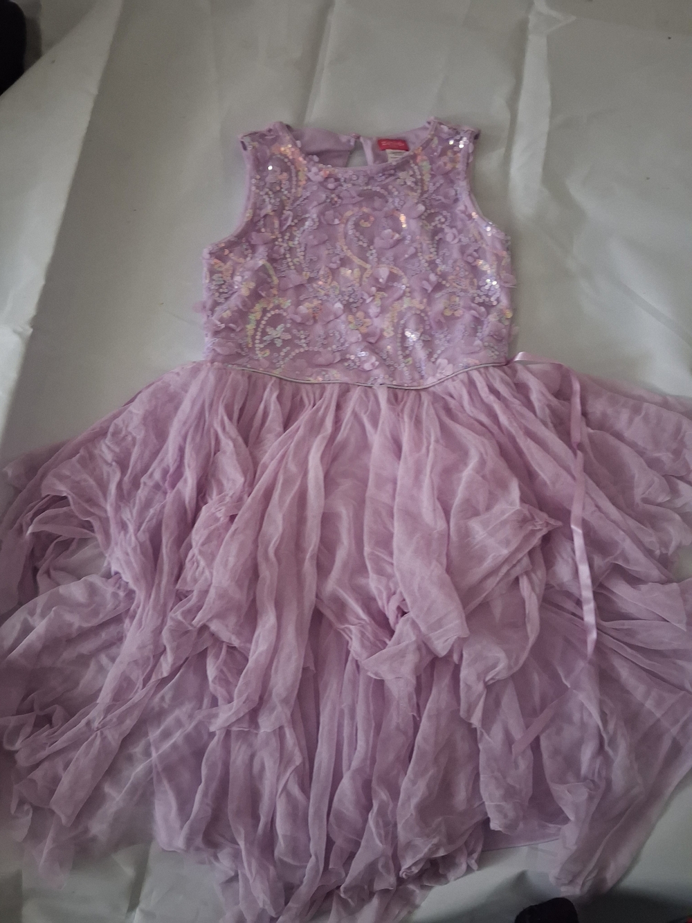 Zunie Girl Lavender Sequin Tank Top